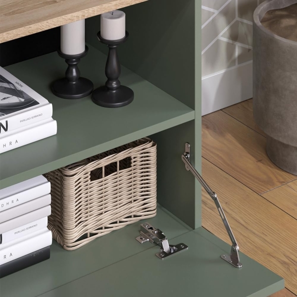 Kommode Wido Grün 60 x 50 cm mit klappe Vicco Bild 4