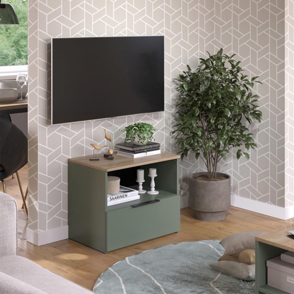 Kommode Wido Grün 60 x 50 cm mit klappe Vicco Bild 2