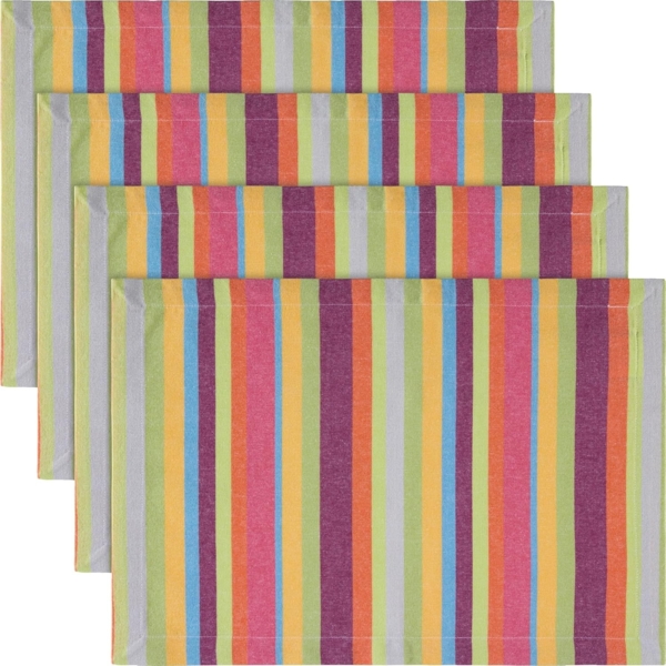 REDBEST Platzset Tischset 4er-Pack, Baumwolle Streifen