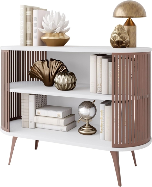 Kommode Rajkon Ember (Farbe: Kupfer / Arktisches Weiß)