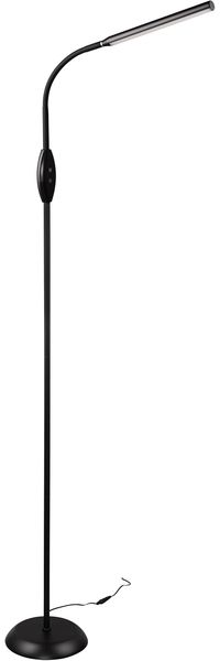 Reality Leuchten Stehleuchte TORO LED BH 21x145 cm grau Stehlampe Leseleuchte Deckenfluter Bogenleuchte