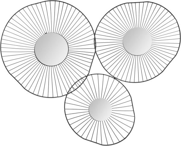 Deko-Spiegel WIRED, 65 x 50 cm, 3-er Set