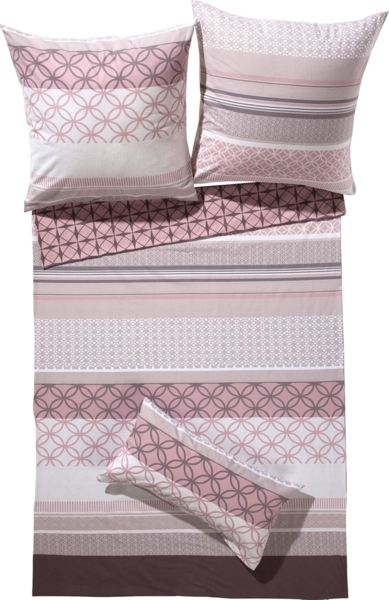 Erwin Müller Bettwäsche Wendebettwäsche, Biber, 2 teilig, Grafik