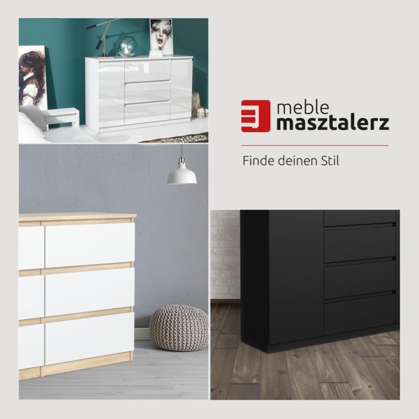 meble masztalerz Kommode Mit 6 Schubladen - 120 cm breit – modern, praktisch & geräumig Bild 6