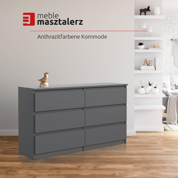 meble masztalerz Kommode Mit 6 Schubladen - 120 cm breit – modern, praktisch & geräumig Bild 5