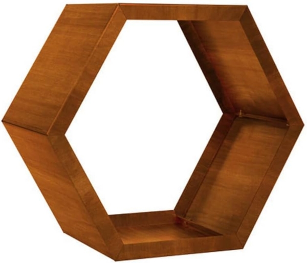 HOME DELUXE Holzlege aus Stahl ANTARES - Edelrost Optik - Made in Germany