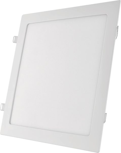 EMOS LED Panel 25 W, quadratische 2000 lm Einbauleuchte, Deckenleuchte in Weiß mit Durchmesser 30 cm, extra flach, Einbautiefe 2,1 cm, Lichtfarbe warmweiß 3000 K, inkl. LED-Treiber