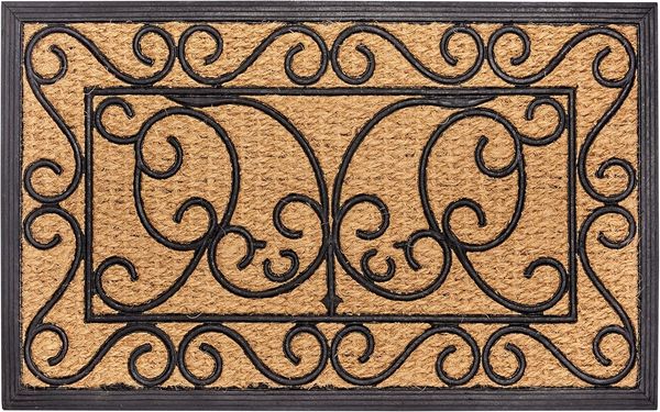HANSE Home Fußmatte Rechteckig, Türmatte, rechteckig, Höhe: 8 mm, Kokos, Gummi, Schmutzfangmatte, Outdoor, Rutschfest, Innen, Kokosmatte