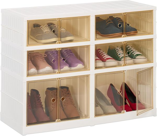 Relaxdays Faltbarer Schuhschrank