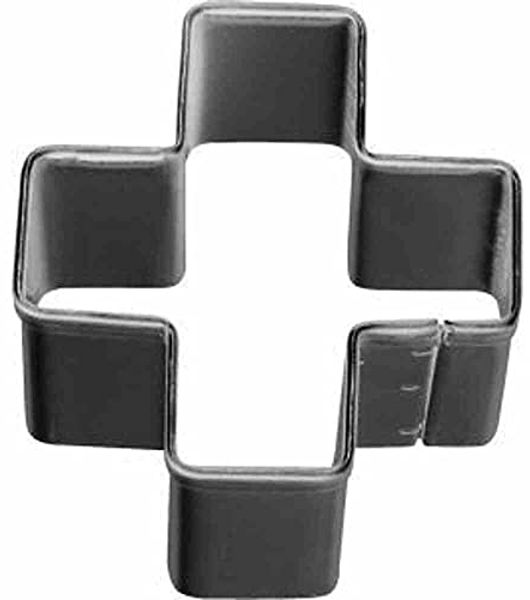 Ausstecher Plus-Zeichen 3 cm Edelstahl [PG rot]