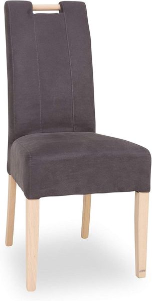 casa NOVA Polsterstuhl Jasmin BHT 46x101x62 cm grau Esszimmerstuhl Freischwinger Schwingstuhl