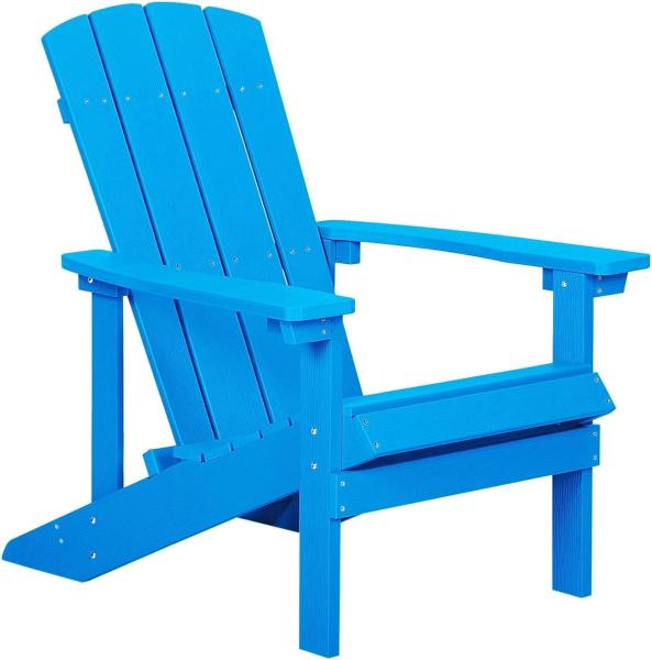 Gartenstuhl ADIRONDACK Holzwerkstoff Blau