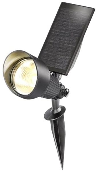 esotec LED Gartenstrahler Solarspot Super Spot DUO COLOR, 6500K 2800K, Alumnium, outdoor 102546, LED fest integriert