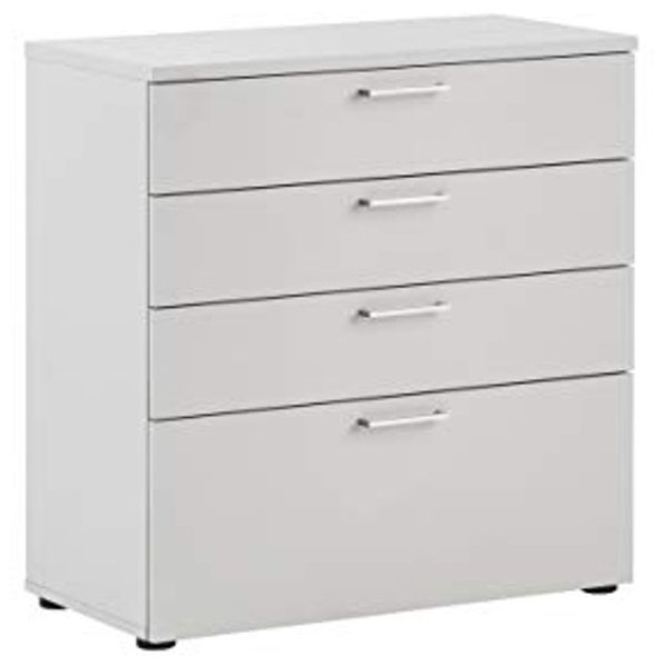 MÖBELPARTNER Unterschrank Aktenschrank Büroschrank Lichtgrau 84,2 x 80,2 x 41 cm