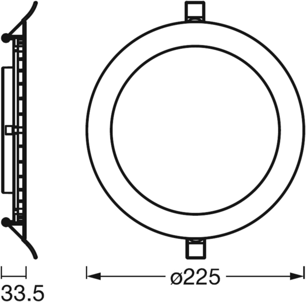 LEDVANCE SMART+ Downlight Slim 22. 5cm 2000lm 22W TW hvid Wi Bild 3