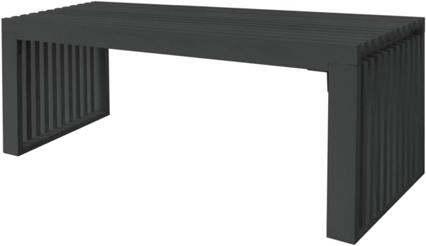 HOME DELUXE Sitzbank aus Holz LORA Schwarz - 110 cm