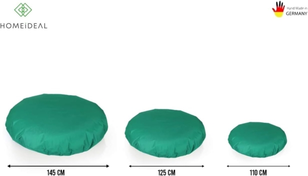 HomeIdeal - Sitzsack 2-in-1 Funktionen Bodenkissen für Erwachsene & Kinder - Gaming oder Entspannen - Indoor & Outdoor da er Wasserfest ist - mit EPS Perlen, Farbe:Königsblau, Größe:110 cm Durchmesser Bild 3