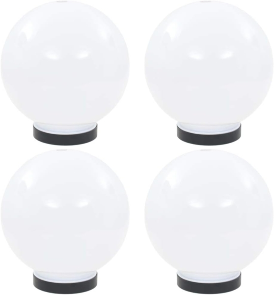vidaXL LED-Gartenleuchten 4 Stk. Kugelförmig 20 cm PMMA 277141