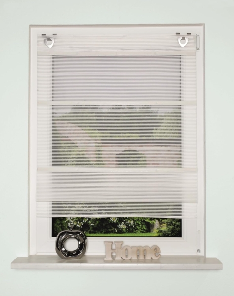 Home Wohnideen Raffrollo wollweiß 130 x 60 cm