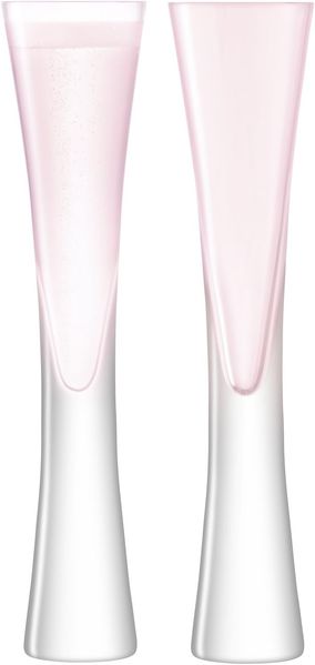 LSA International Moya Champagner Flöte 170 ml Blush X 2, Pink, 5,5 x 5,5 x 25 cm
