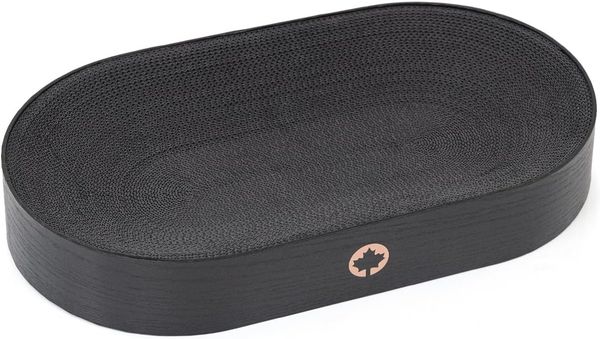 Canadian Cat Company Kratzbrett Apollo, Katzenbett aus Wellpappe, Black Edition, ca. 63 x 35 x 10 cm Bild 5
