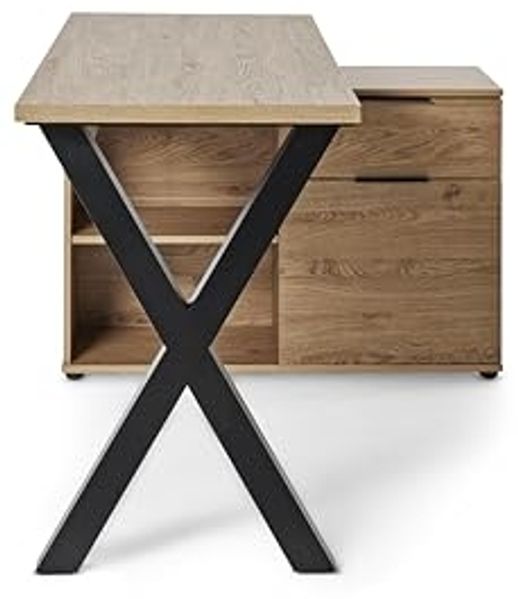 Jahnke Eckschreibtisch X-CLUB C 40 E (1-St), Eckschreibtisch, wechselseitig montierbar, X-Gestell Bild 5