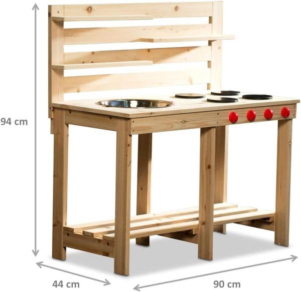 Coemo Matschküche Outdoor-Küche Garten-Spieltisch für Kinder Bild 3