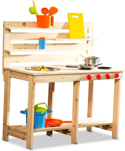 Coemo Matschküche Outdoor-Küche Garten-Spieltisch für Kinder