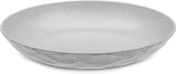 Koziol Club Teller Tief, Servierteller, Suppenteller, Speiseteller, Pastateller, Kunststoff, Organic Grey, 22 cm, 4006670