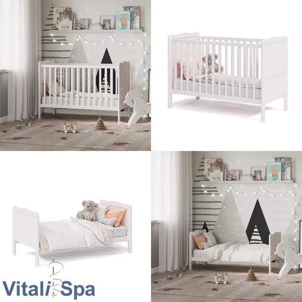 Babybett Tobi Weiß 60x120 cm Vitalispa Bild 8