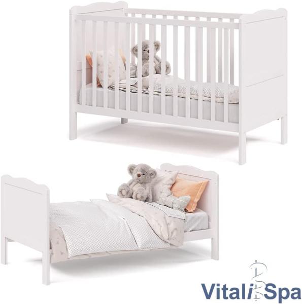 Babybett Tobi Weiß 60x120 cm Vitalispa Bild 4