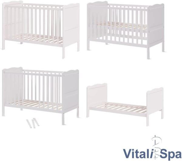 Babybett Tobi Weiß 60x120 cm Vitalispa Bild 5