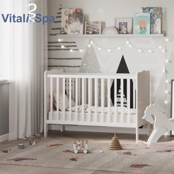 Babybett Tobi Weiß 60x120 cm Vitalispa Bild 2