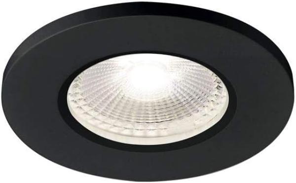 SLV No. 1001017 KAMUELA ECO LED Fire-rated Deckeneinbauleuchte schwarz 4000K 38° IP65