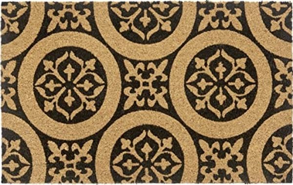 HANSE Home Fußmatte Ornaments, Türmatte, rechteckig, Höhe: 15 mm, Kokos, Schmutzfangmatte, Outdoor, Rutschfest, Innen, Kokosmatte, Flur