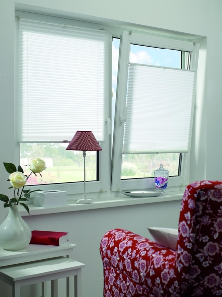 Gardinia EasyFix Plissee, mit 2 Bedienschienen, Weiß, 130x40 cm Bild 6