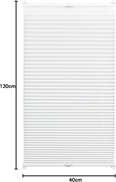 Gardinia EasyFix Plissee, mit 2 Bedienschienen, Weiß, 130x40 cm Bild 10
