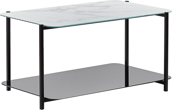 Couchtisch GLOSTER Marmor Optik Schwarz