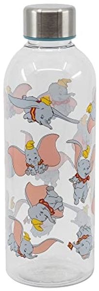 Kunststoff Motiv Trinkflasche für Kinder 850ml Flasche mit Kappe Kinderflasche Dumbo