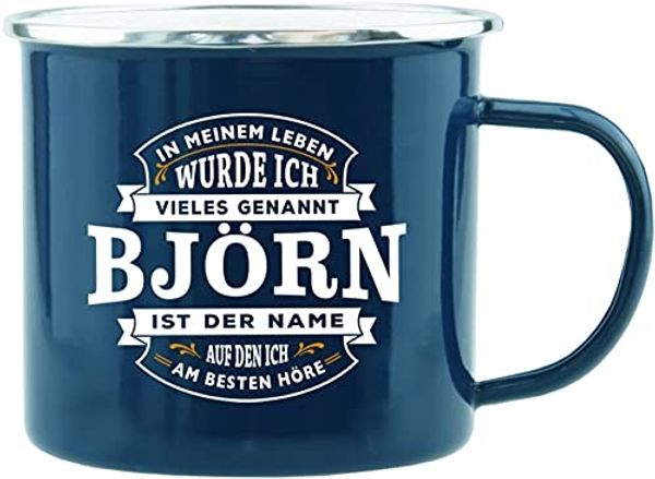 HTI-Living Björn Echter Kerl Emaille Becher