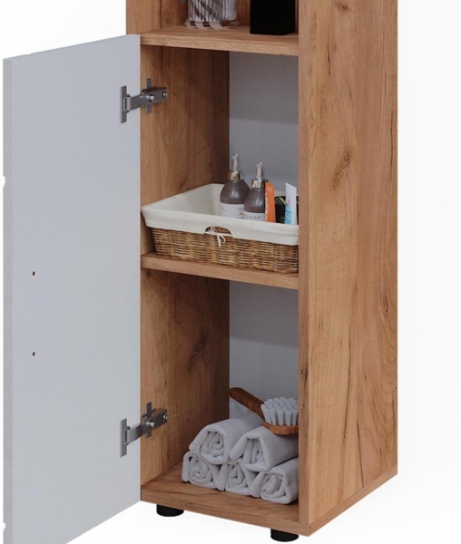 Vicco 'Irma' Midischrank, Holz, Eiche, 95 x 30 x 30 cm Bild 6