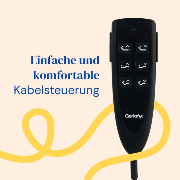 Geriafy - Elektrisch Verstellbarer Lattenrost Home Silver | 90x190 cm | Verstärkt und kompakt | Kabelgebundene Fernbedienung Bild 5