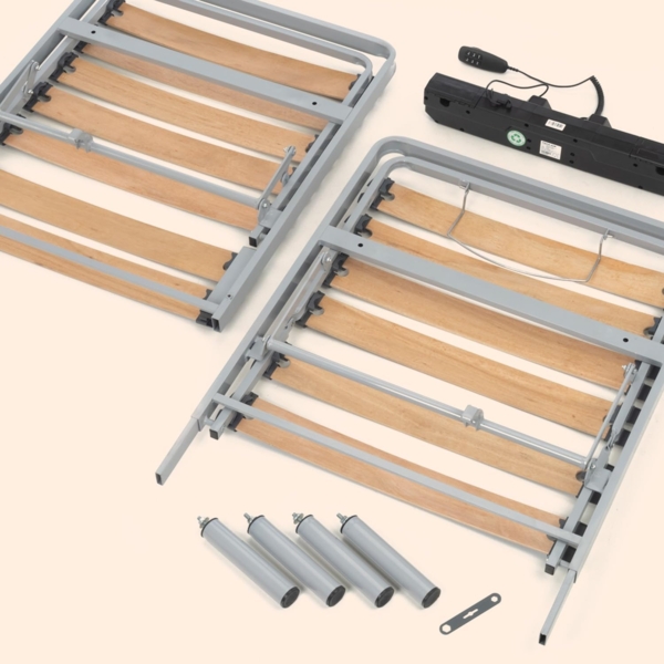 Geriafy - Elektrisch Verstellbarer Lattenrost Home Silver | 90x190 cm | Verstärkt und kompakt | Kabelgebundene Fernbedienung Bild 7