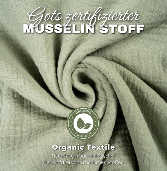 Alavya Home® Betthimmel Baldachin Kinderzimmer Bio-Baumwolle Musselin für Schlafzimmer (GOTS-Zertifiziert I Passt um Babybett, Kinderbett, Hausbett), Saumlänge ca. 250cm Moskitonetz Insektenschutz Kinder Spielzelte Bild 5