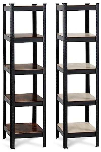 Stagecaptain Regal Heavyrack Design-Lagerregal Anthrazit, Spar-Set 2-tlg, Steckregal Bücherregal Küchenregal Hochregal