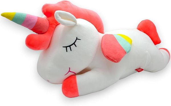 UNUS HOME Seitenschläferkissen Einhorn Kissen, 55cm, Lagerungskissen Stillkissen Kissen für Kinder Dekoration extrem weich