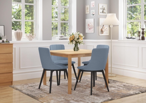 Gemütlicher Polstersessel graues Polster schwarze Stuhlbeine V-90.71-60SwP38Einzelstück Bild 3