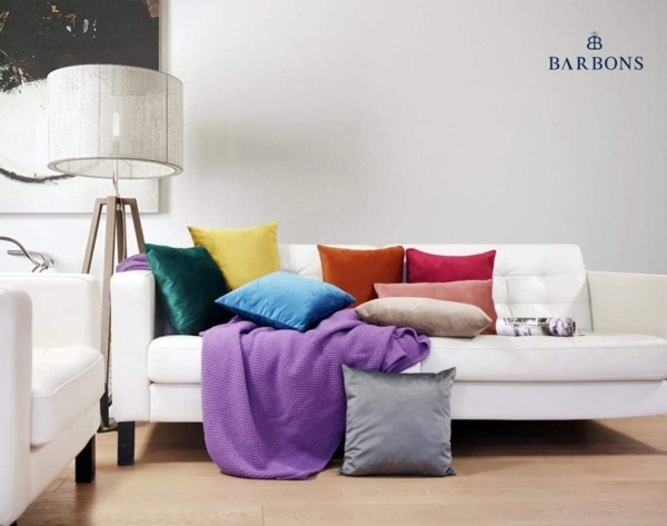 BARBONS Kissenbezug 45x45 2er Set – Samt Dekokissenbezug weiche Kissenbezüge Kissenhülle mit Reißverschluss Kopfkissenbezug (45x45, Petrol) Bild 6