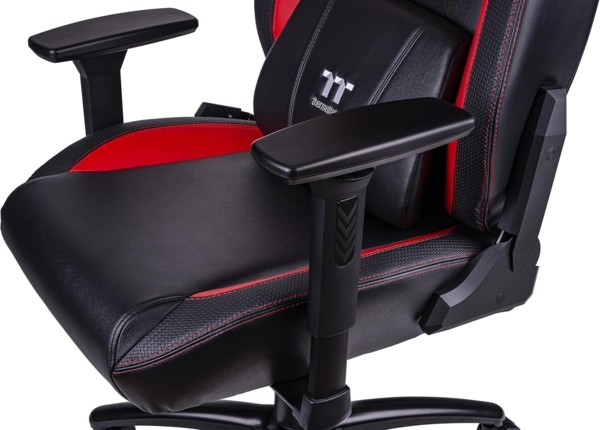 Thermaltake V Comfort Gaming Chair | Black & Red Bild 5