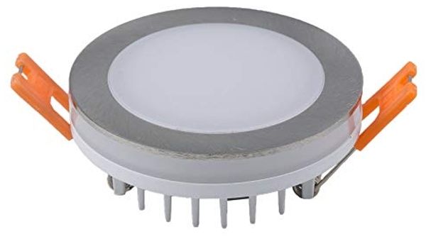 Heitronic Nr. 27769-HE LED Einbaustrahler mit Lichtkranz Aurora 60 nickel matt 3000K